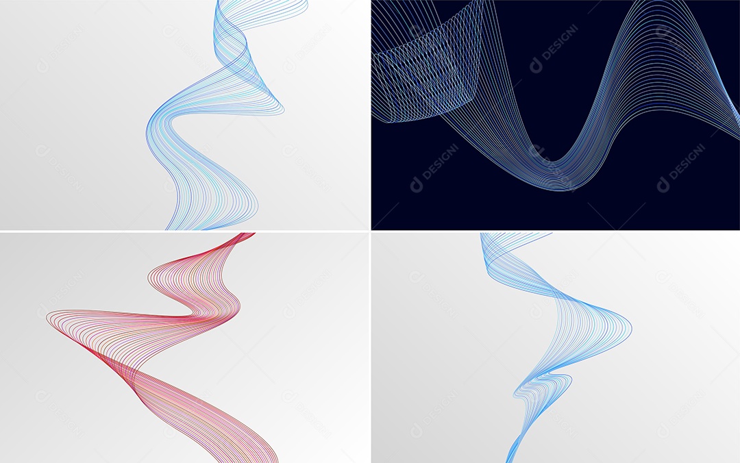 Ondas Sonoras Coloridas De Linhas Vetor EPS