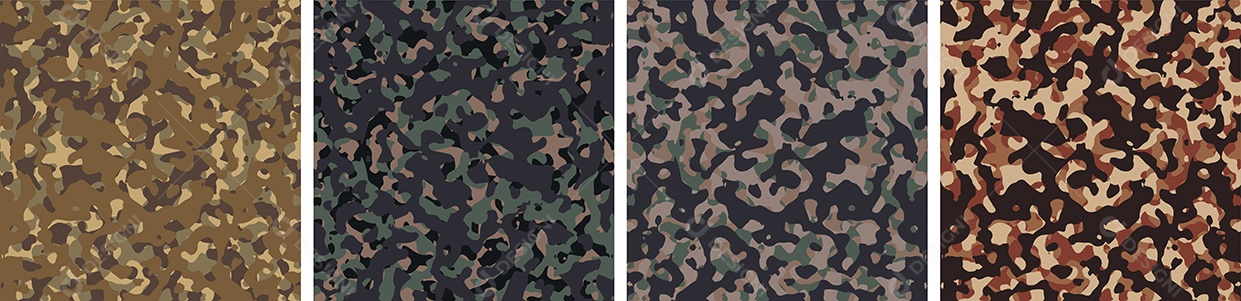 Conjunto De Fundo De Camuflagem Vetor EPS