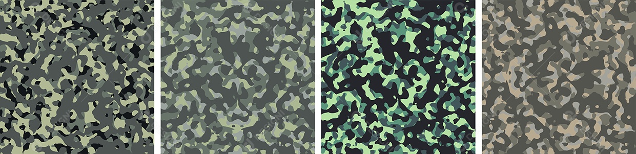 Conjunto De Fundo De Camuflagem Vetor EPS