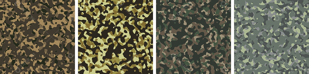 Conjunto De Fundo De Camuflagem Vetor EPS