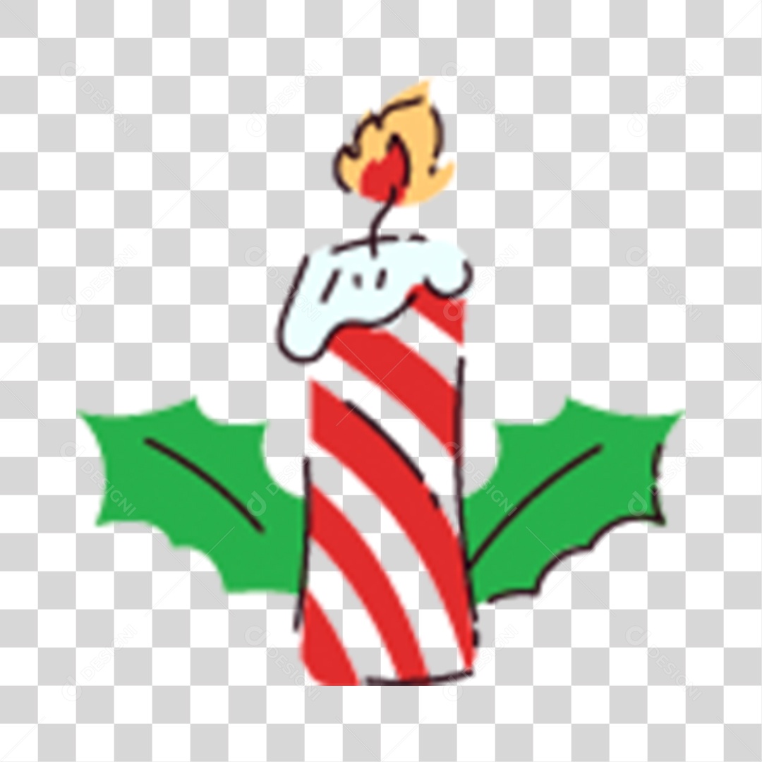 Elemento de Natal Vela PNG Transparente Sem Fundo