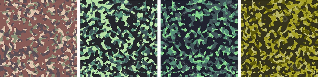 Conjunto De Fundo De Camuflagem Vetor EPS