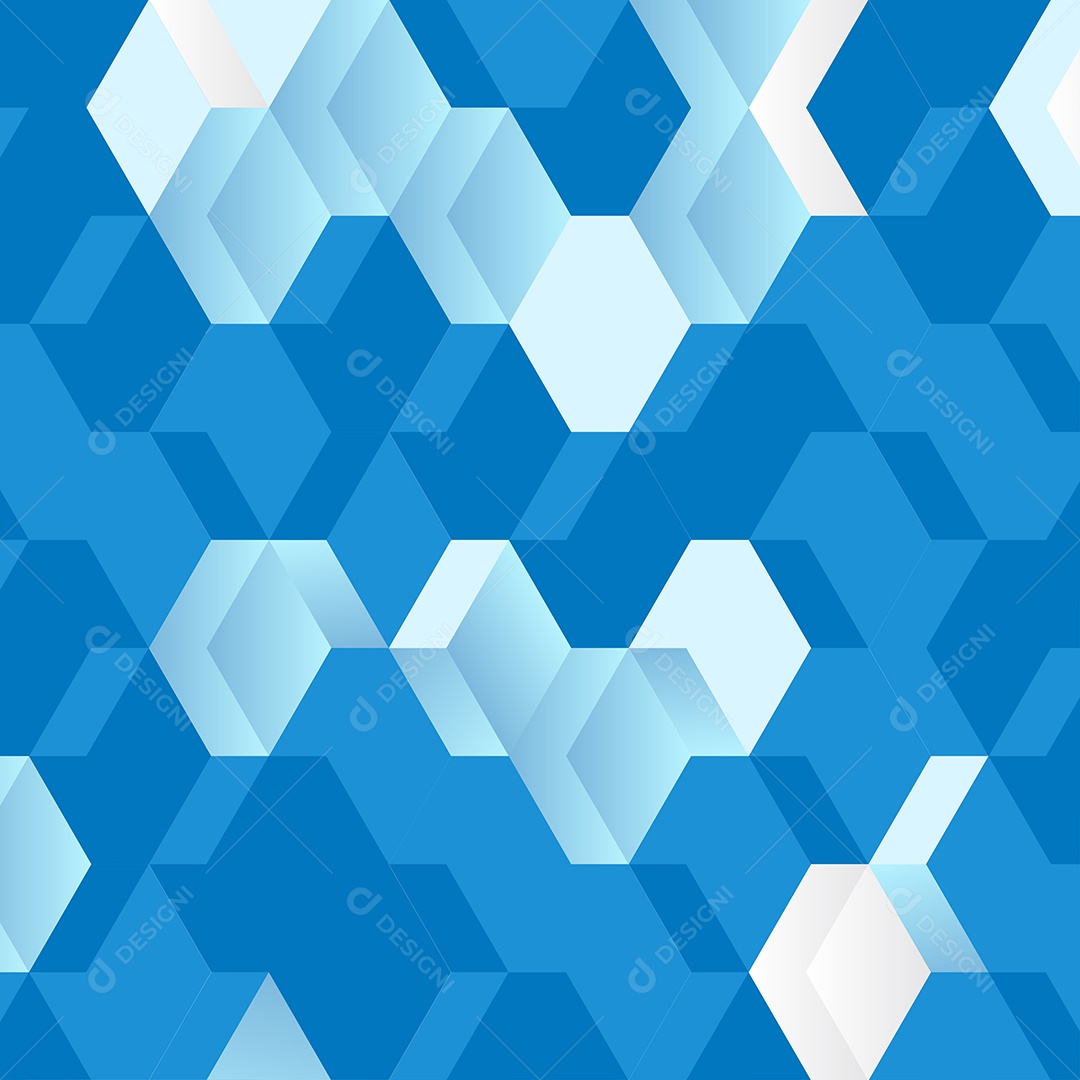 Fundo Isométrico Azul Em Mosaico Vetor EPS