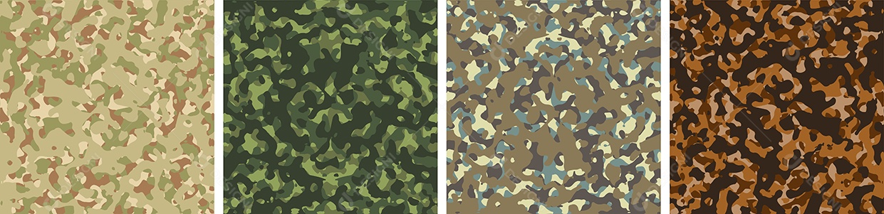 Conjunto De Fundo De Camuflagem Vetor EPS