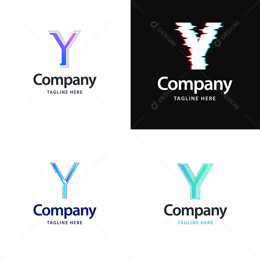 Logo Y Logotipos Modernos Vetor EPS