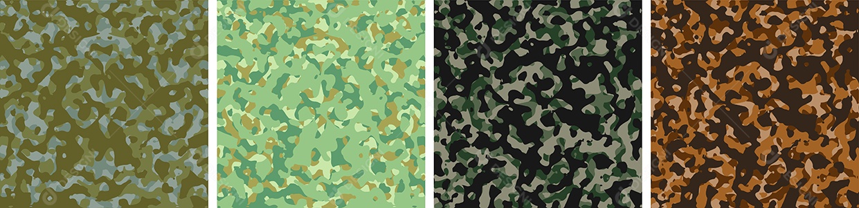 Padrão De Conjunto De Fundo De Camuflagem Vetor EPS