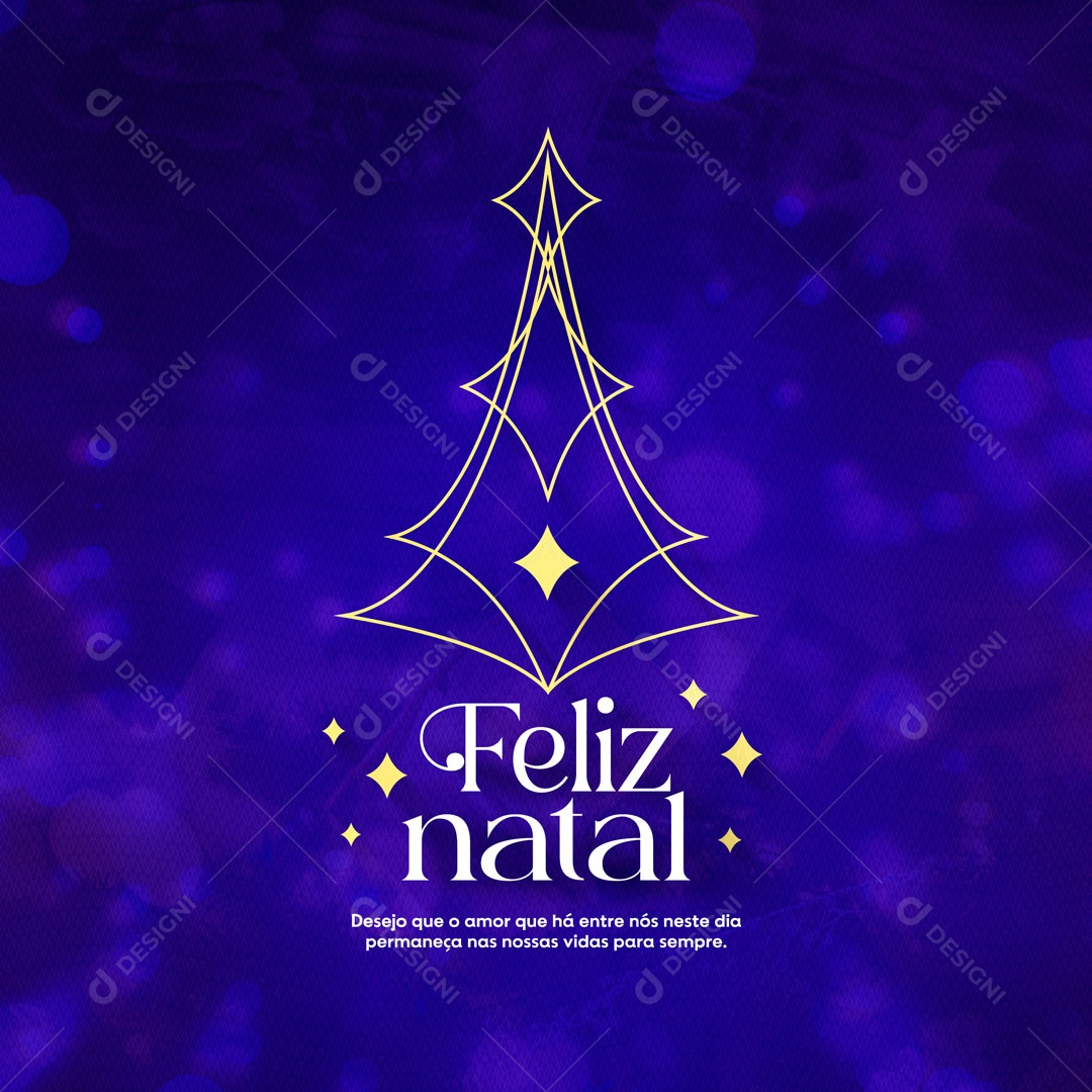 Feliz Natal Que a Magia do Natal Transforme Tudo em Amor! Social Media PSD Editável