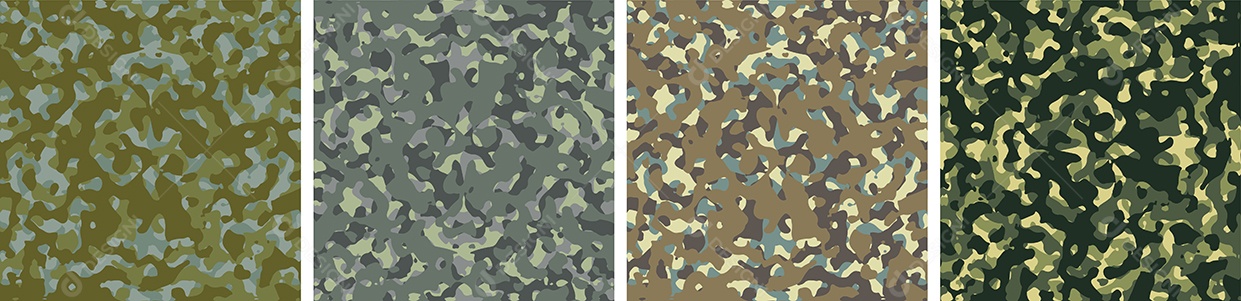 Padrão de Conjunto de fundo de Camuflagem Vetor EPS