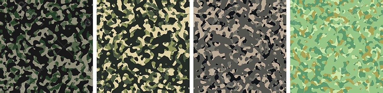 Conjunto De Fundo De Camuflagem Vetor EPS