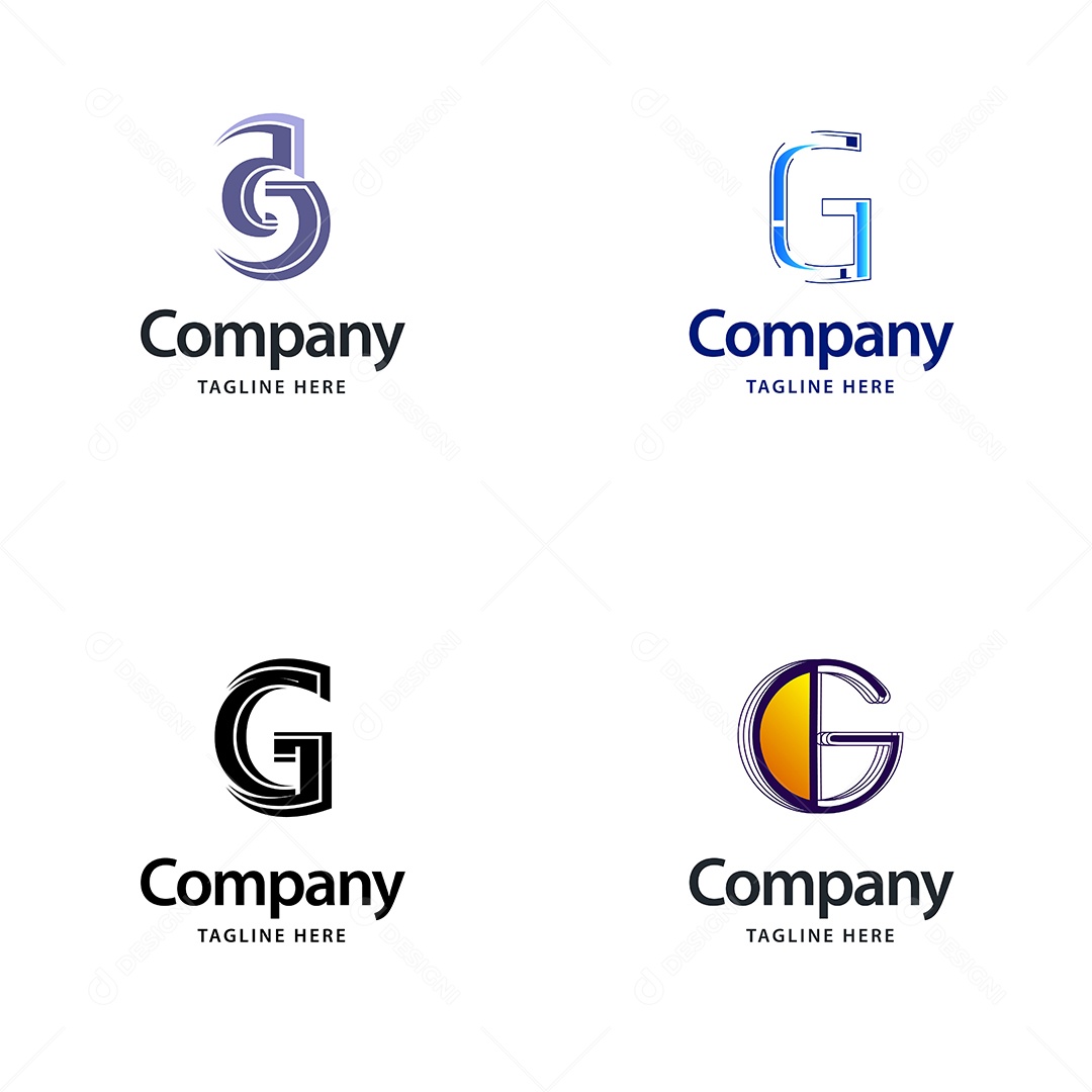 Logo G Personalizada Logotipos Modernos EPS
