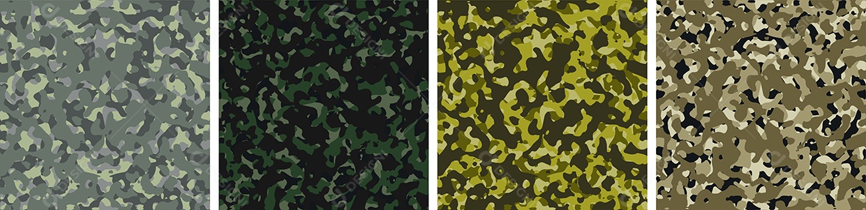 Conjunto De Fundo De Camuflagem Vetor EPS