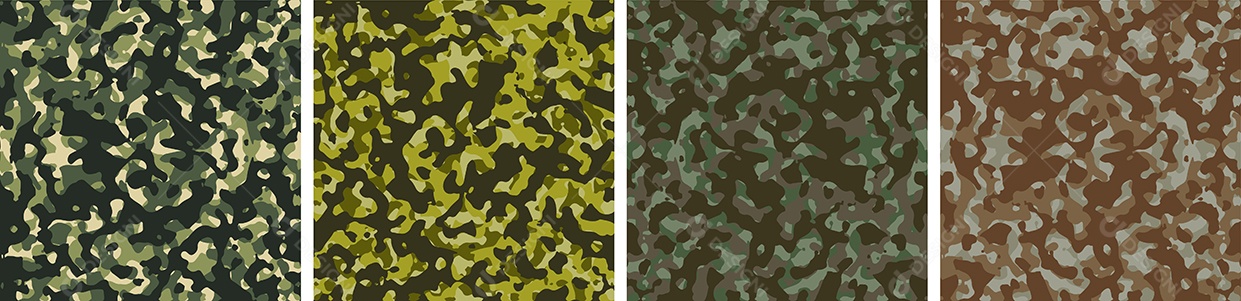 Conjunto De Fundo De Camuflagem Vetor EPS