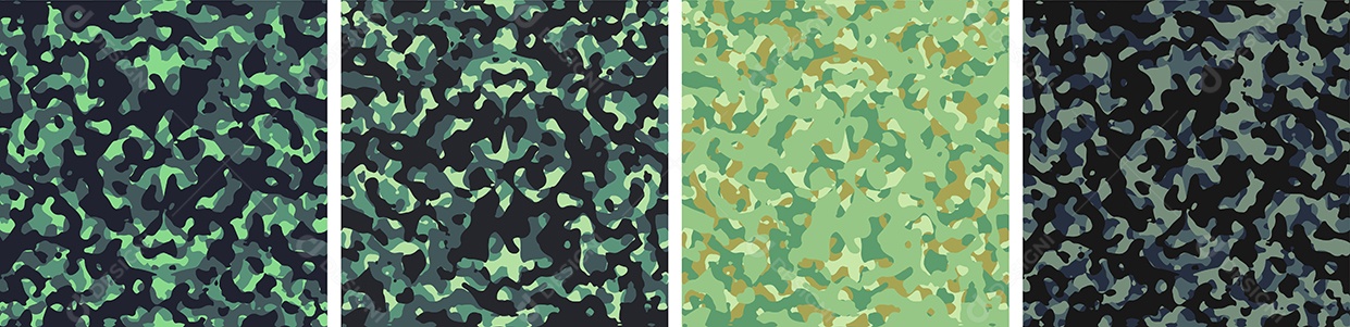 Conjunto De Fundo De Camuflagem Vetor EPS
