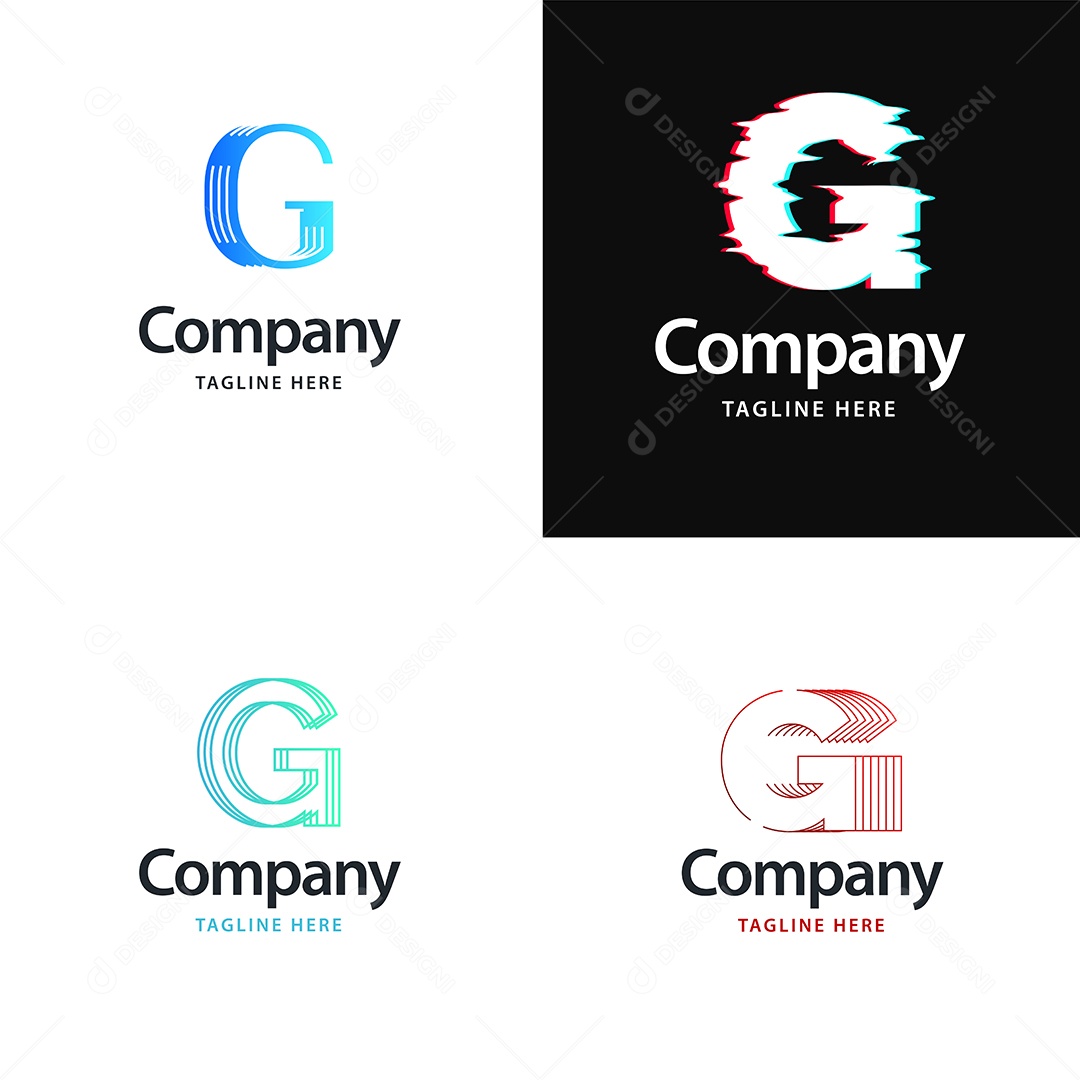 Logo G Personalizada Logotipos Modernos EPS