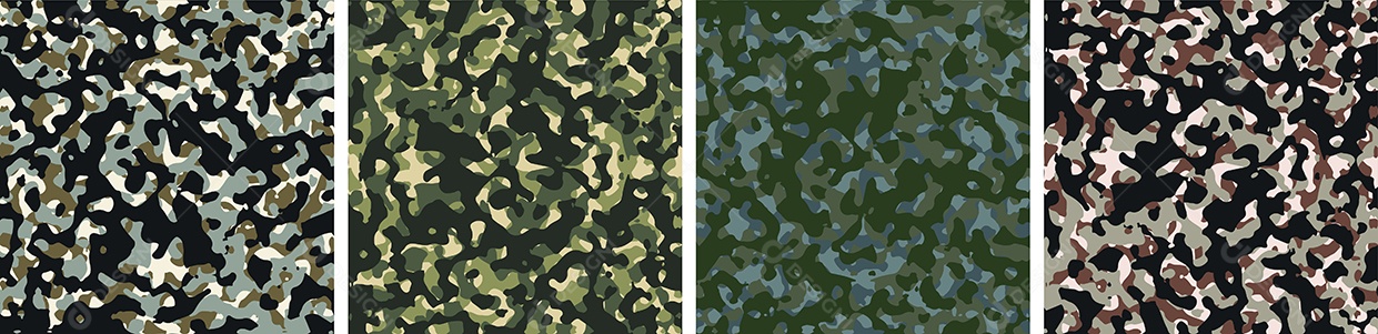 Conjunto De Fundo De Camuflagem Vetor EPS