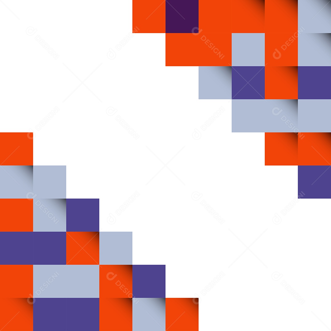 Fundos Isométrico Coloridos em Mosaico Vetor EPS