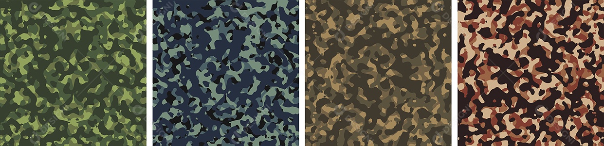 Padrão de Conjunto de fundo de Camuflagem Vetor EPS