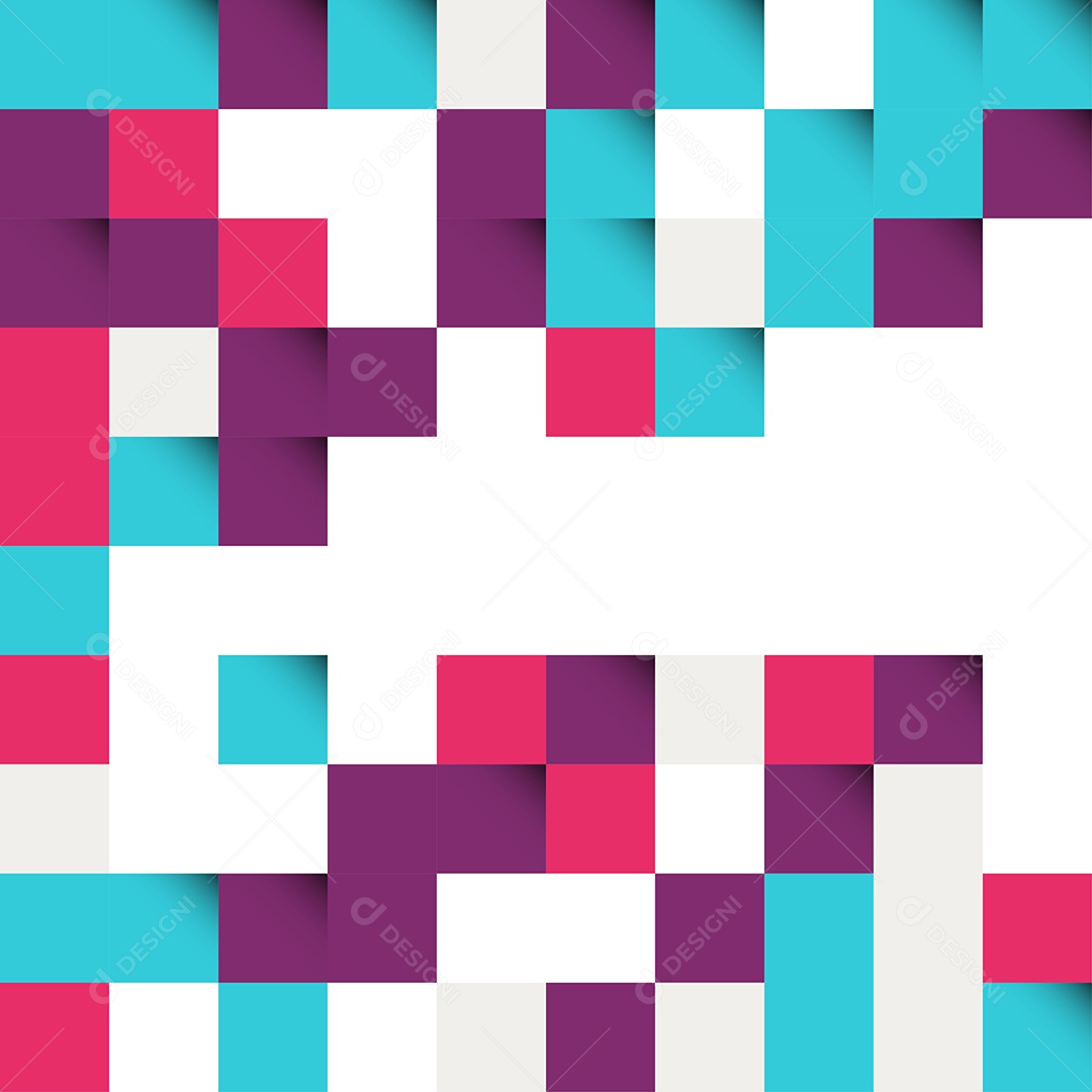 Fundos Isométrico Coloridos em Mosaico Vetor EPS