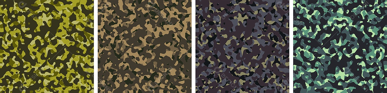 Padrão de Conjunto de fundo de Camuflagem Vetor EPS