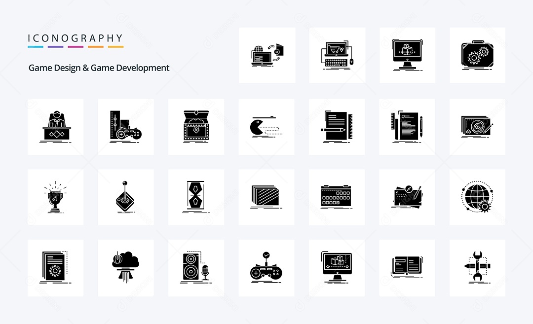 Pacote De Ícones e Elementos Vetores EPS