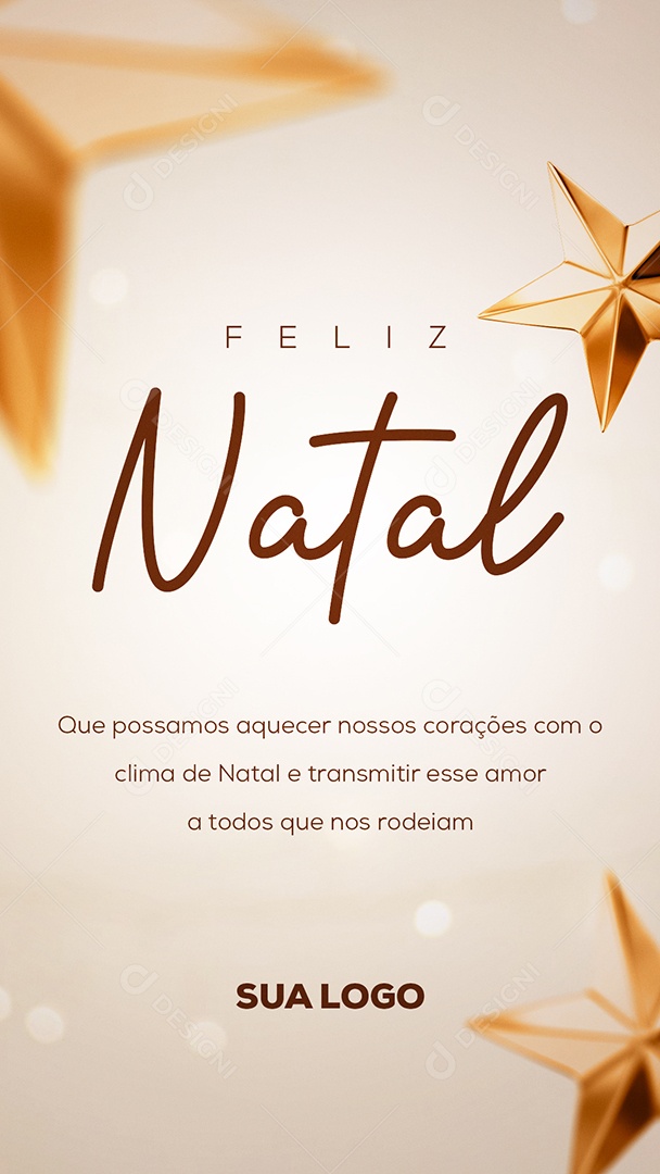 Que Possamos Aquecer Nossos Corações Feliz Natal Story Social Media PSD Editável