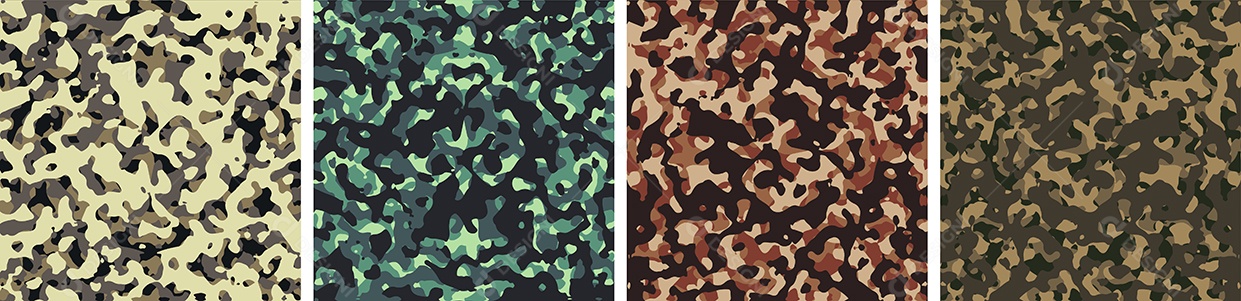 Conjunto de Fundo de Camuflagem Vetor EPS