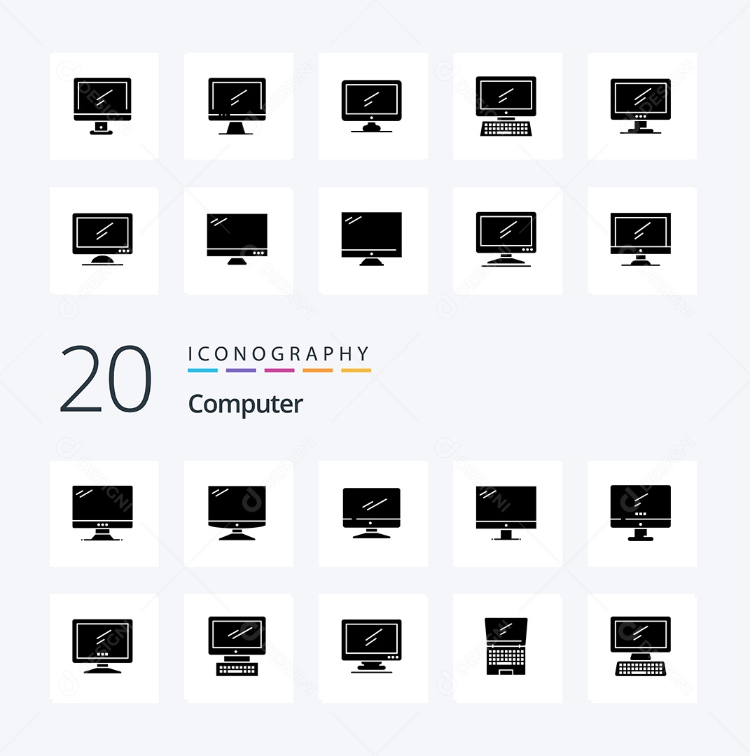 Pacote de Ícones e Elementos Vetores EPS