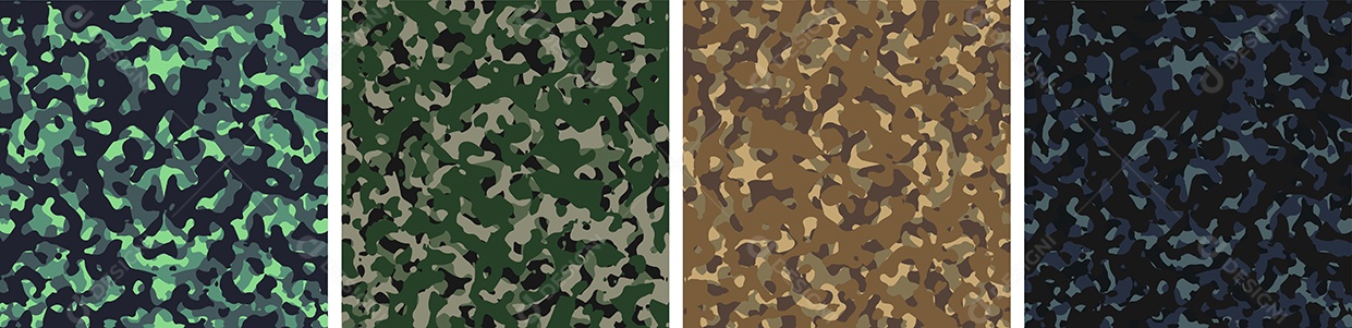 Conjunto de Fundo de Camuflagem Vetor EPS