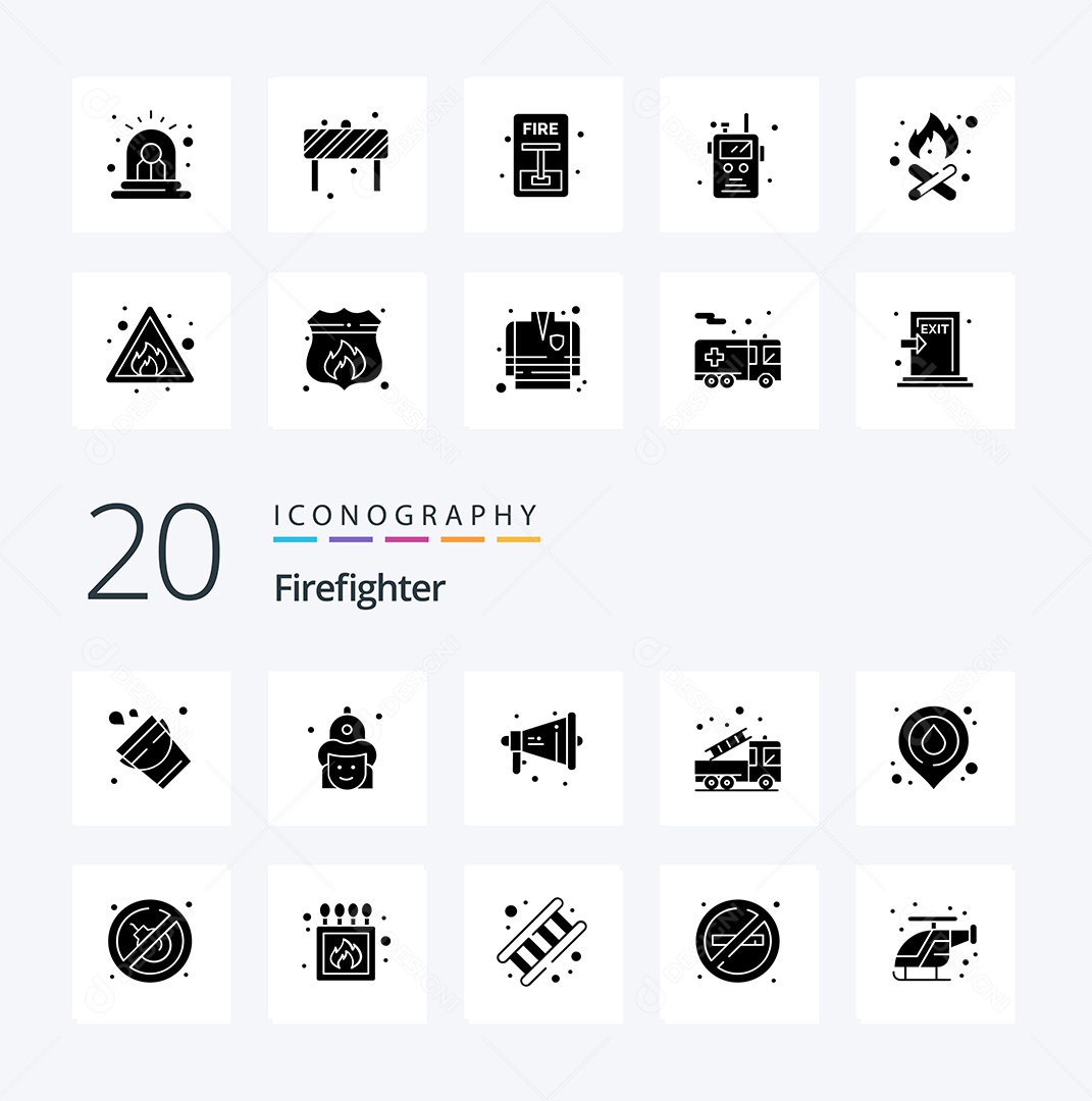 Pacote de Ícones e Elementos Vetores EPS