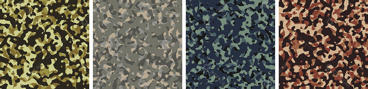 Conjunto de Fundo de Camuflagem Vetor EPS
