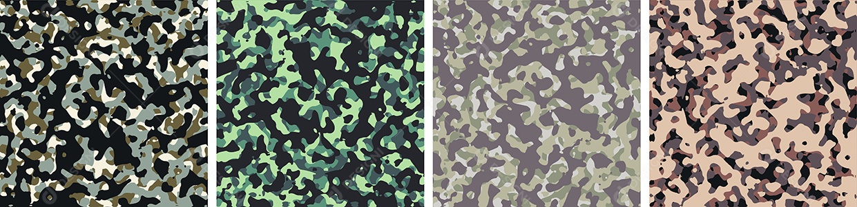 Conjunto de Fundo de Camuflagem Vetor EPS