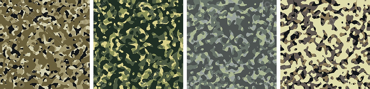 Conjunto de Fundo de Camuflagem Vetor EPS