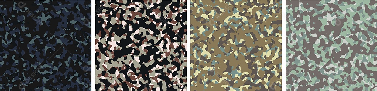 Conjunto de Fundo de Camuflagem Vetor EPS