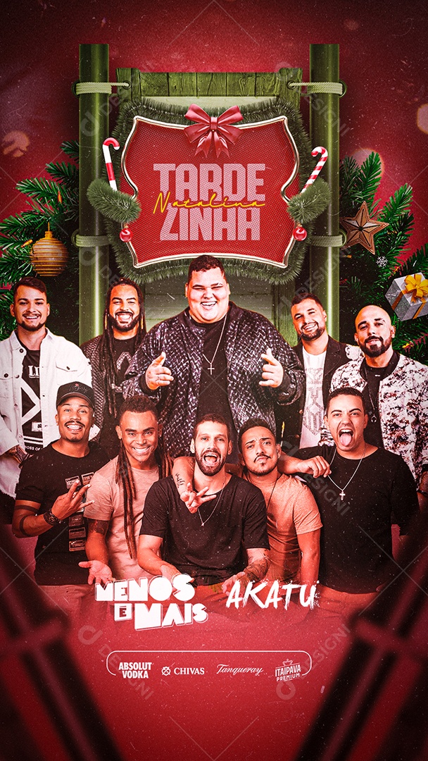 Story Tardezinha Natalina Menos é Mais Akatu Feliz Natal Flyers Social Media PSD Editável