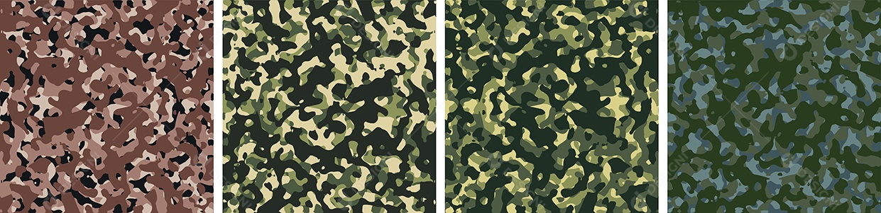Conjunto de Fundo de Camuflagem Vetor EPS