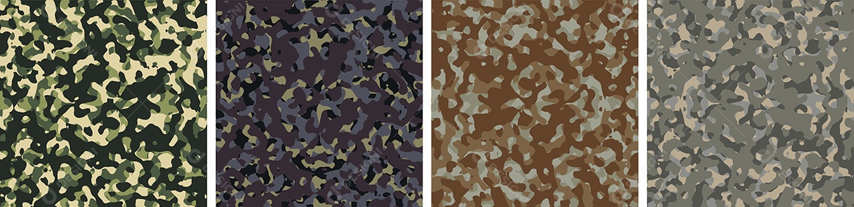 Conjunto de Fundo de Camuflagem Vetor EPS