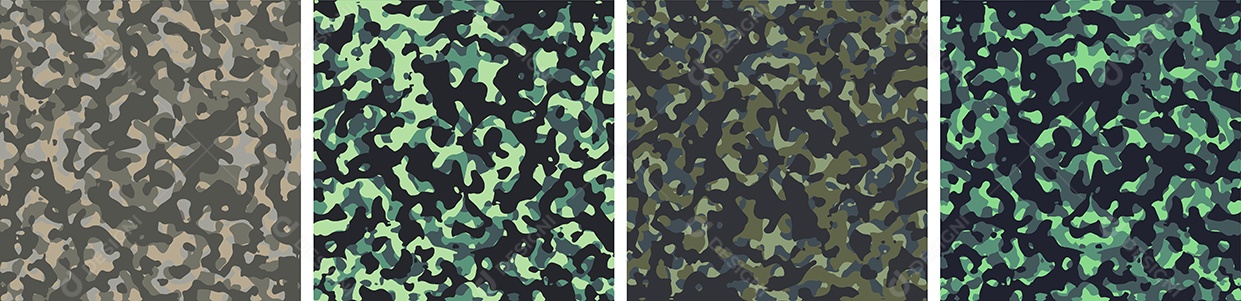 Conjunto de Fundo de Camuflagem Vetor EPS