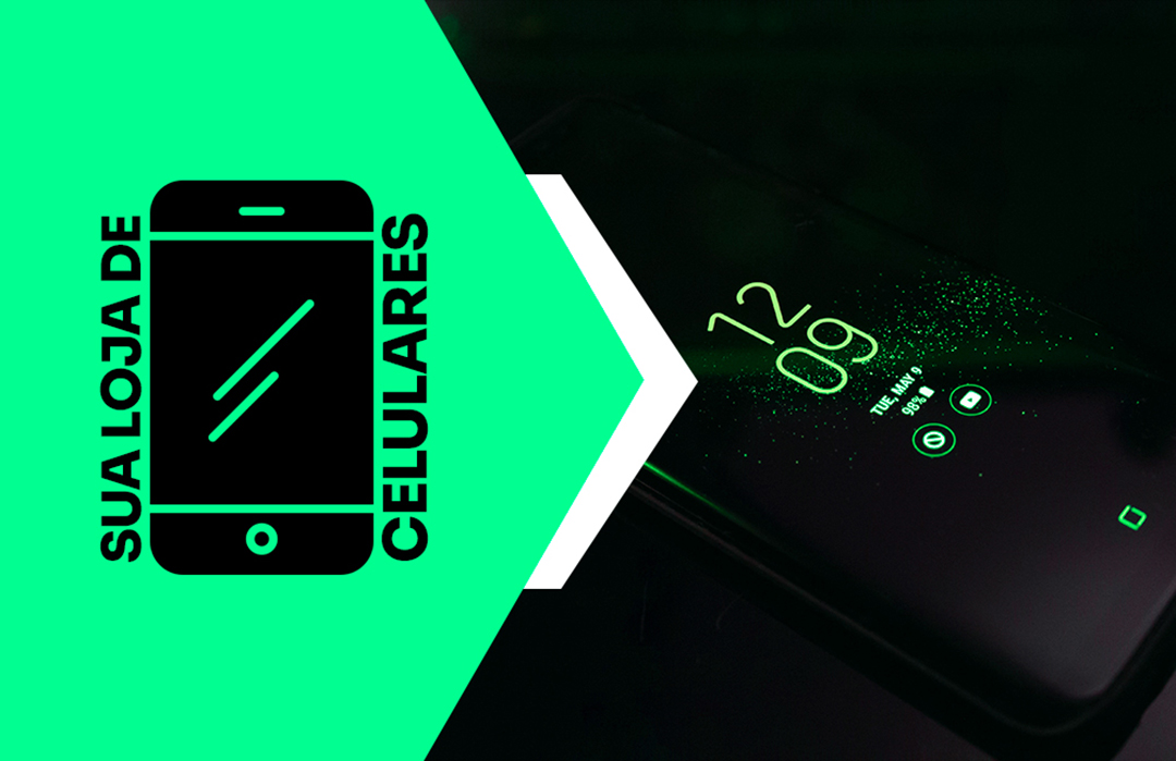 Modelo de Cartão de Visita Loja de Celulares PSD Editável