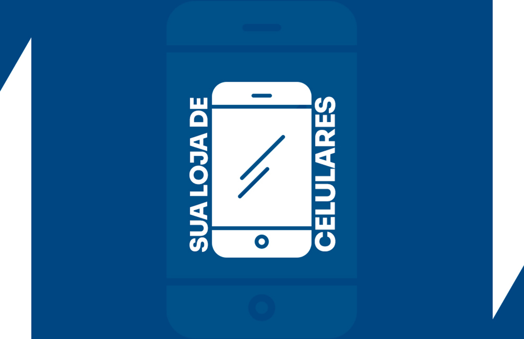 Modelo de Cartão de Visita Loja de Celulares PSD Editável