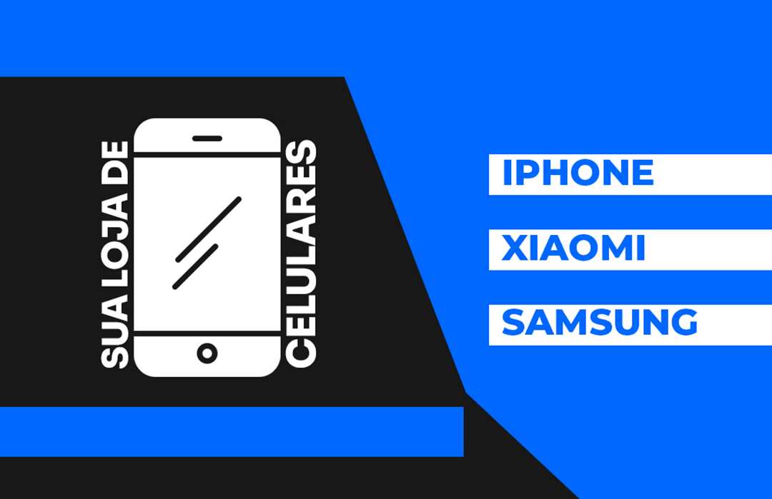 Modelo de Cartão de Visita Loja de Celulares PSD Editável