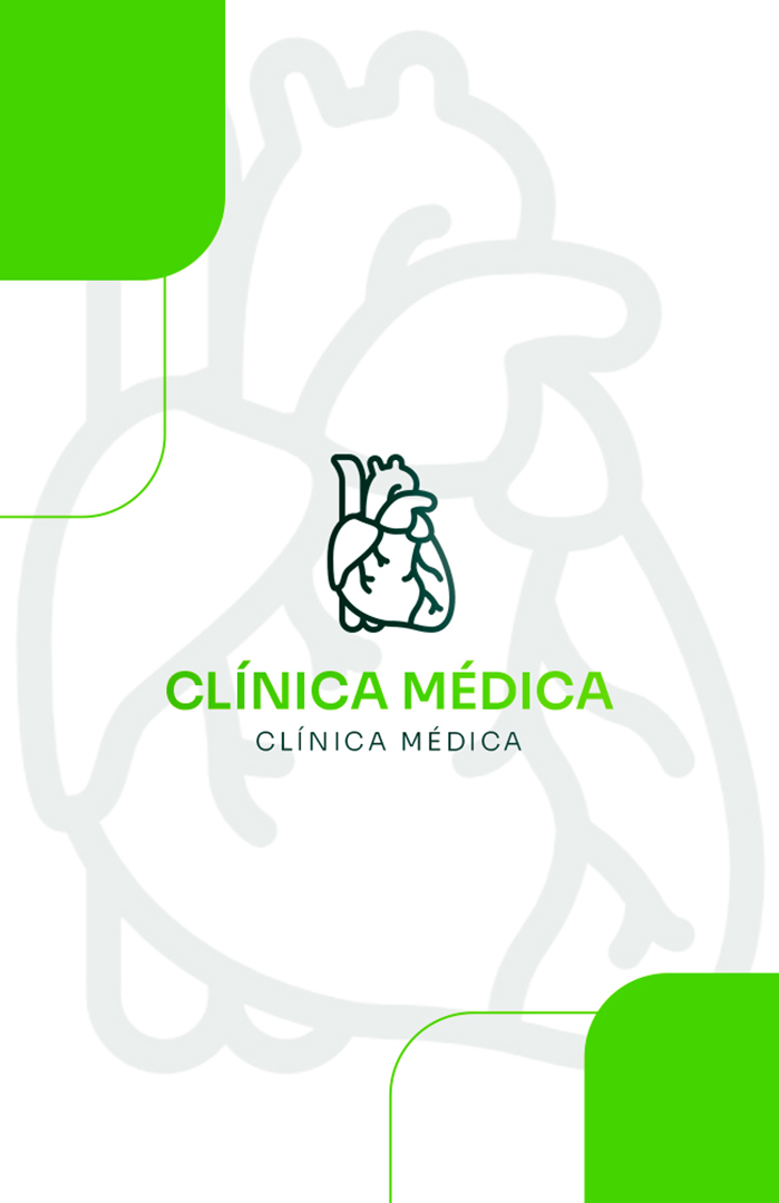 Modelo de Cartão de Visita Clínica Médica PSD Editável