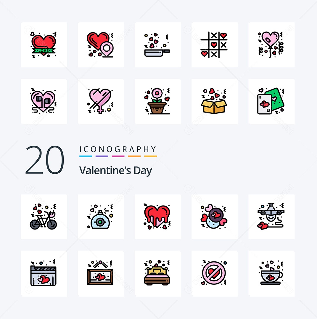 Pacote De Ícones e Elementos Vetores EPS