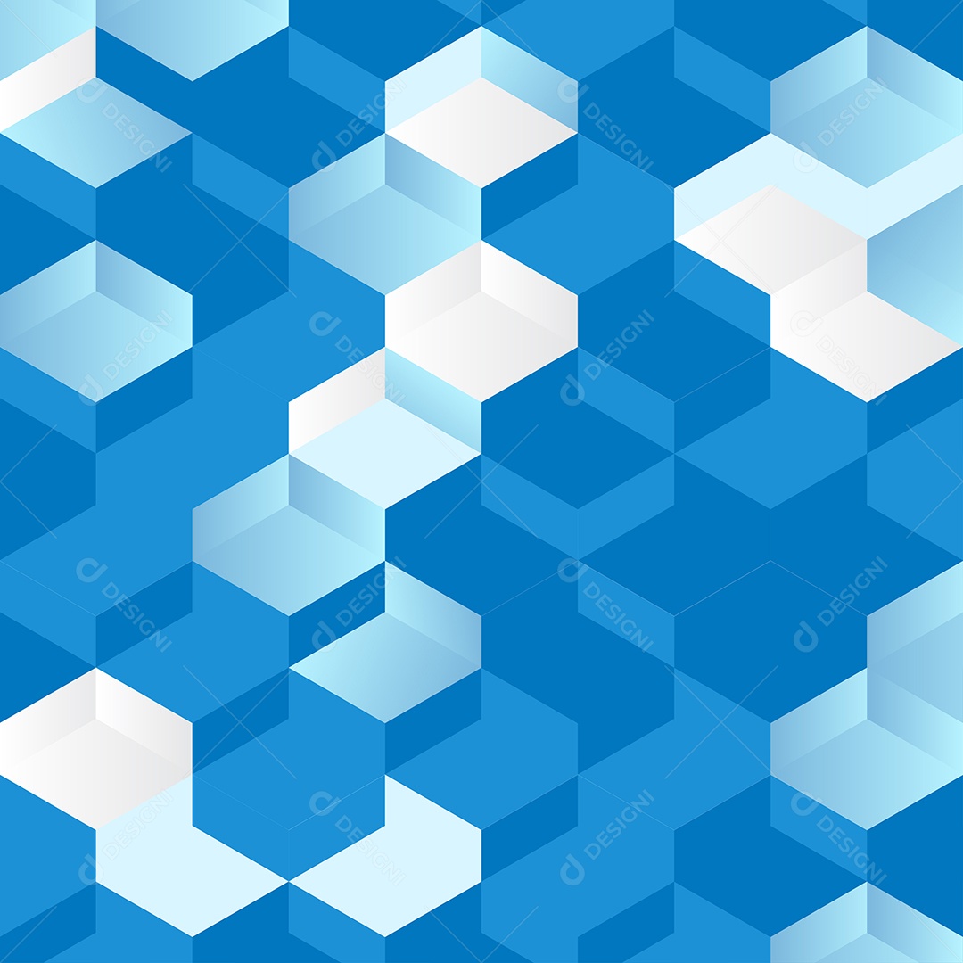 Fundos Isométrico Azul E Branco Em Mosaico Vetor EPS