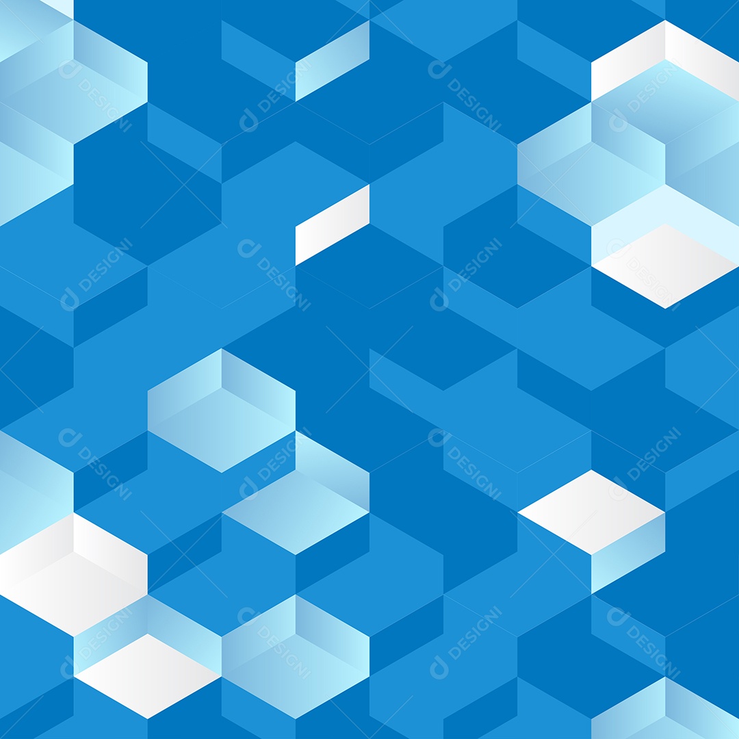 Fundos Isométrico Azul E Branco Em Mosaico Vetor EPS