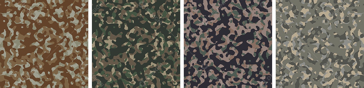Conjunto De Fundo De Camuflagem Vetor EPS
