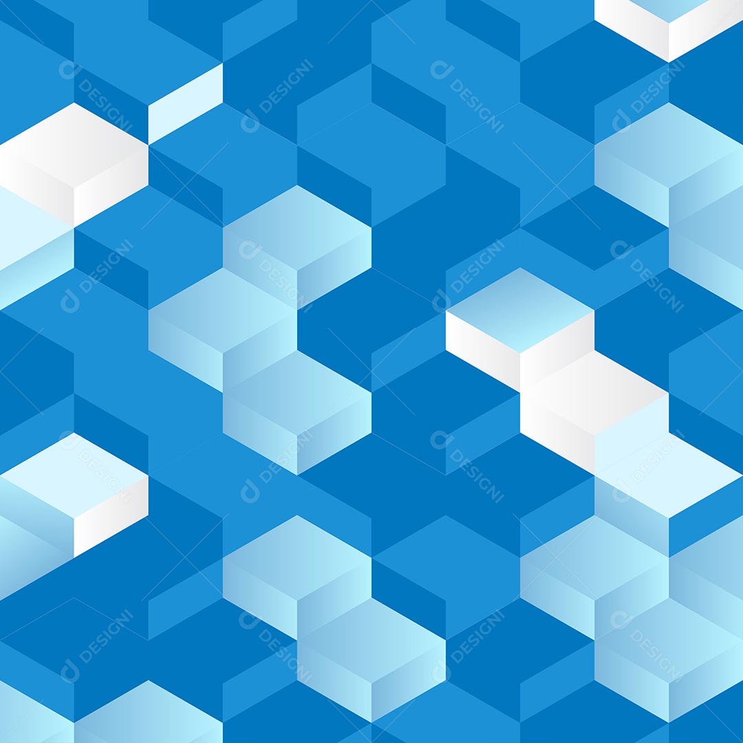 Fundos Isométrico Azul E Branco Em Mosaico Vetor EPS