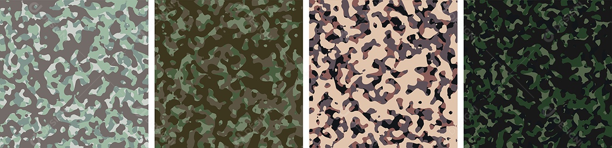Conjunto De Fundo De Camuflagem Vetor EPS