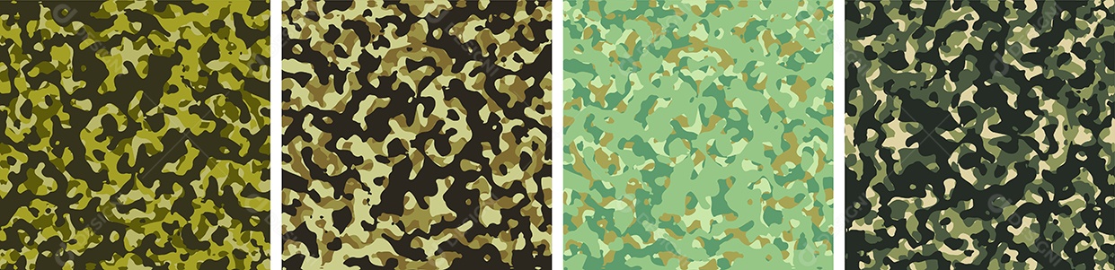 Padrão de Conjunto de fundo de Camuflagem Vetor EPS