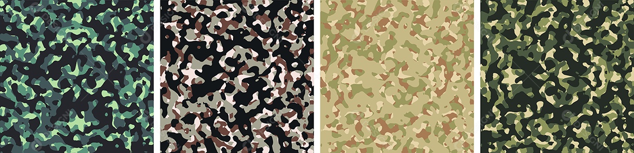 Padrão de Fundo de Camuflagem Vetor EPS