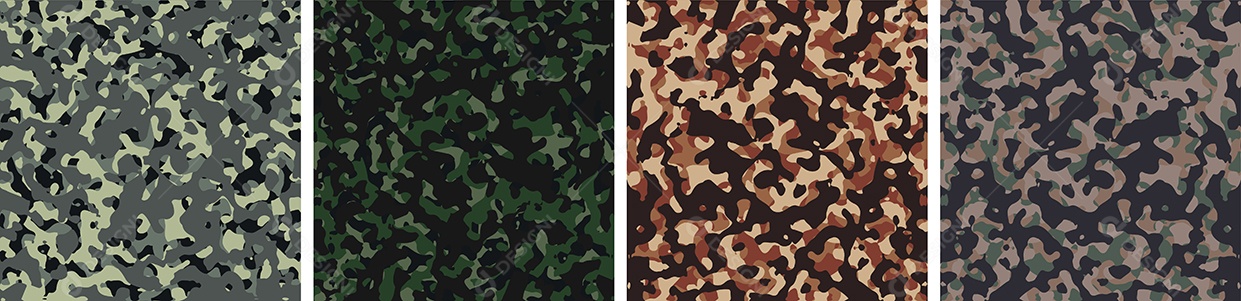 Padrão de Fundo de Camuflagem Vetor EPS